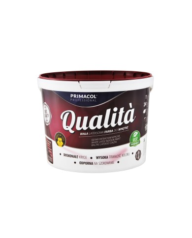Farba lateksowa Qualita 9 l - Wysoka jakość i trwałość Farba lateksowa Qualita 9 l - Wysoka jakość i trwałość