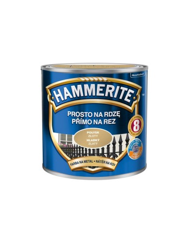 HAMMERITE Połysk Złoty 0,25L - Farba do metalu i drewna HAMMERITE Połysk Złoty 0,25L - Farba do metalu i drewna