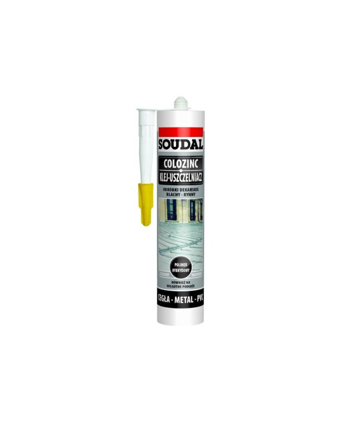 Klej-uszczelniacz SOUDAL COLOZINC 290ml do blach - wysoka jakość