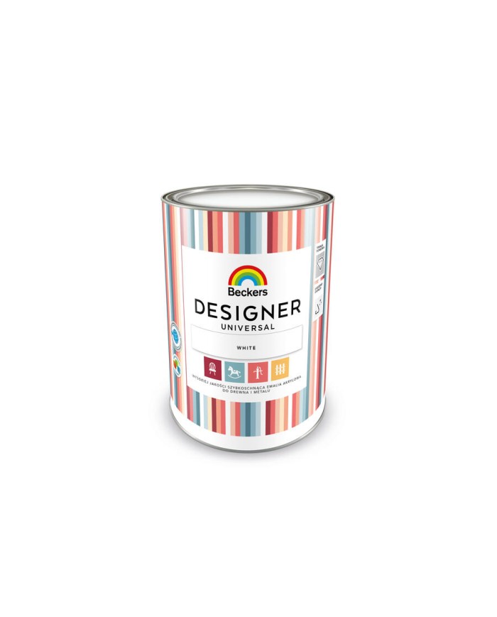 BECKERS DESIGNER UNIVERSAL WHITE 1L - Farba do wnętrz BECKERS DESIGNER UNIVERSAL WHITE 1L - Farba do wnętrz