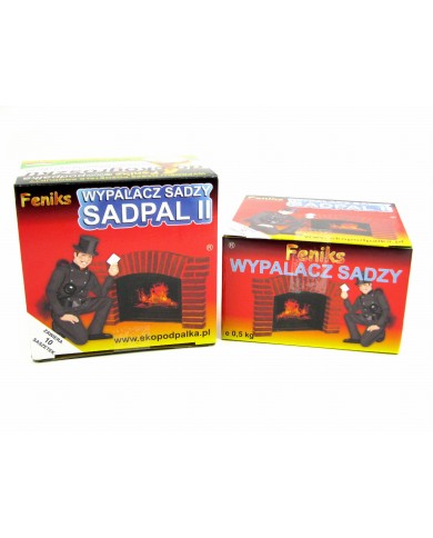 Wypalacz sadzy Sadpal 10x50g - Skuteczne czyszczenie komina Wypalacz sadzy Sadpal 10x50g - Skuteczne czyszczenie komina
