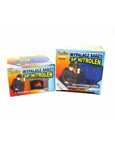Wypalacz sadzy Nitrolen 25x10g - Skuteczne czyszczenie komina Wypalacz sadzy Nitrolen 25x10g - Skuteczne czyszczenie komina