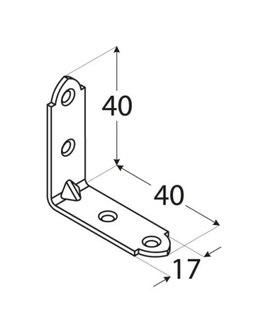 Kątownik 40x40x17x1,5 - Wysokiej jakości materiały budowlane Kątownik 40x40x17x1,5 - Wysokiej jakości materiały budowlane