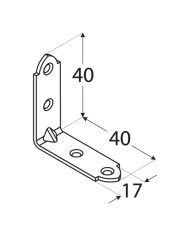 Kątownik 40x40x17x1,5 - Wysokiej jakości materiały budowlane Kątownik 40x40x17x1,5 - Wysokiej jakości materiały budowlane