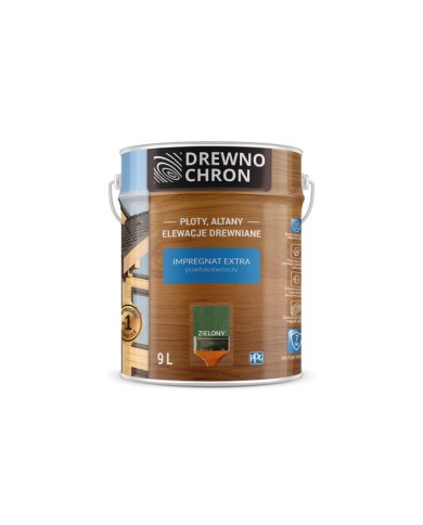 Impregnat do drewna Extra zielony 9L - DREWNOCHRON