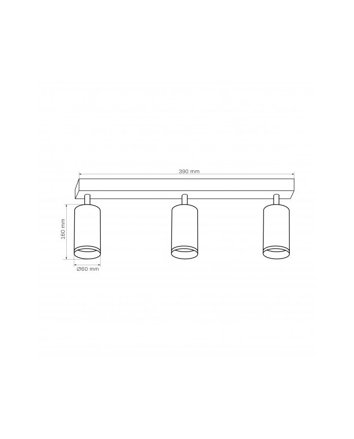 Lampa ścienno-sufitowa LONDON 3xGU10 - Biała, Nowoczesny Design Lampa ścienno-sufitowa LONDON 3xGU10 - Biała, Nowoczesny Design