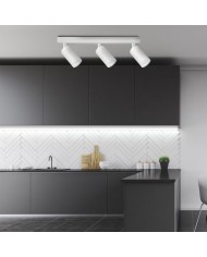 Lampa ścienno-sufitowa LONDON 3xGU10 - Biała, Nowoczesny Design Lampa ścienno-sufitowa LONDON 3xGU10 - Biała, Nowoczesny Design