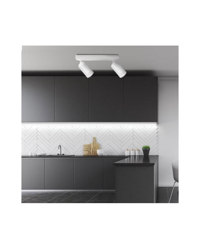 Lampa ścienno-sufitowa LONDON 2xGU10 biała - elegancja i styl