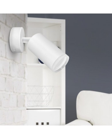 Lampa ścienno-sufitowa LONDON 1xGU10 biała - elegancja i styl Lampa ścienno-sufitowa LONDON 1xGU10 biała - elegancja i styl