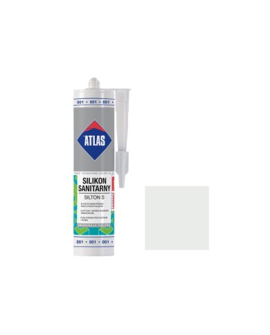 Silikon sanitarny 280 ml Silton S biały 001 - ATLAS - Najlepsza jakość Silikon sanitarny 280 ml Silton S biały 001 - ATLAS - Najlepsza jakość