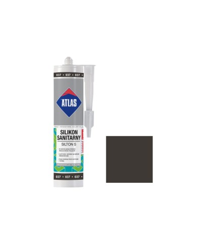 Silikon sanitarny Silton S 037 grafitowy 280 ml - ATLAS Silikon sanitarny Silton S 037 grafitowy 280 ml - ATLAS