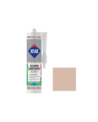 Silikon sanitarny Silton S 019 jasnobeżowy - ATLAS 300ml Silikon sanitarny Silton S 019 jasnobeżowy - ATLAS 300ml