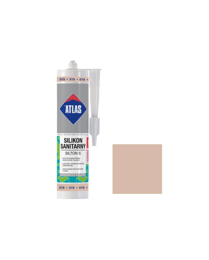 Silikon sanitarny Silton S 019 jasnobeżowy - ATLAS 300ml Silikon sanitarny Silton S 019 jasnobeżowy - ATLAS 300ml