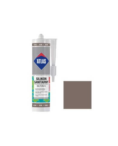 Silikon sanitarny Silton S 036 ciemnoszary 280 ml - ATLAS Silikon sanitarny Silton S 036 ciemnoszary 280 ml - ATLAS