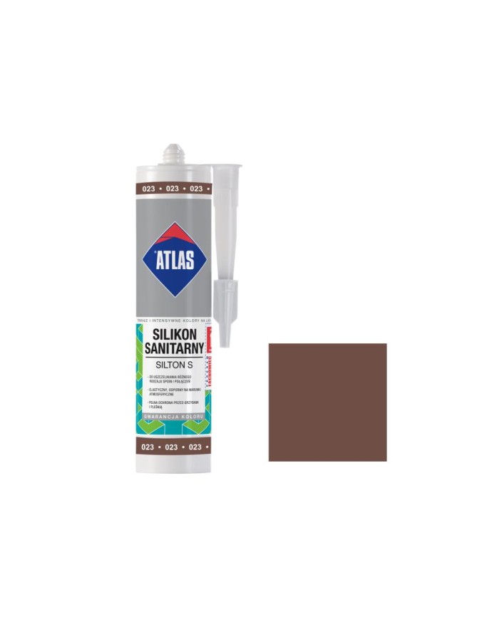 Silikon sanitarny Silton S 023 brązowy 280 ml - ATLAS