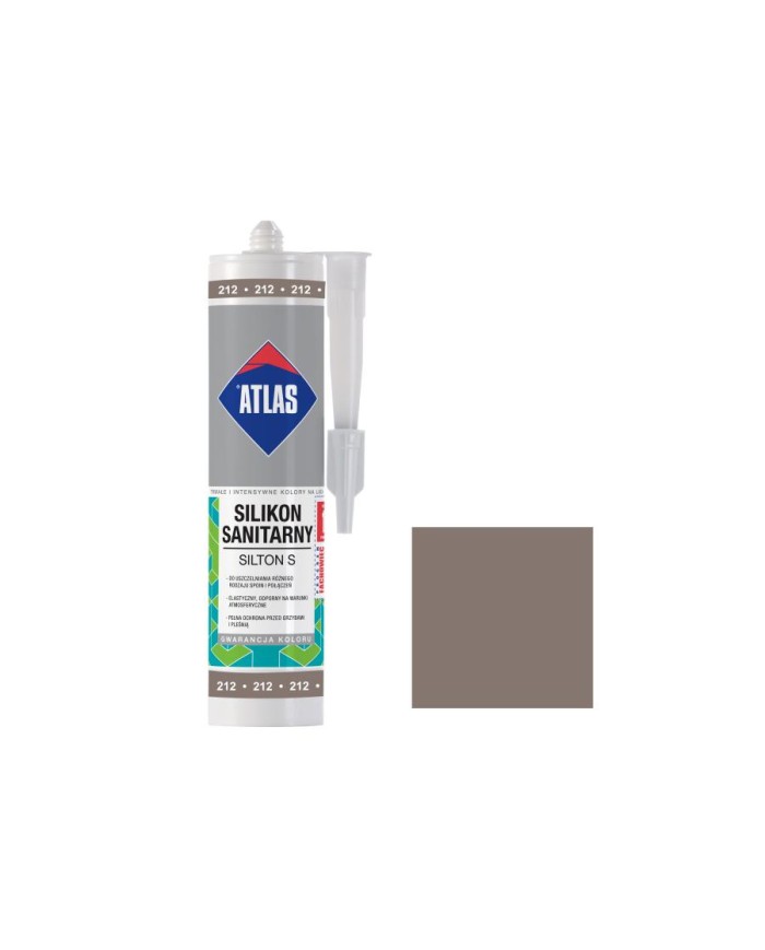 Silikon sanitarny Silton S 212 szarobrązowy - ATLAS 300ml Silikon sanitarny Silton S 212 szarobrązowy - ATLAS 300ml