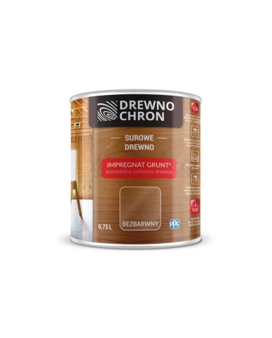 Drewnochron GRUNT bezbarwny 0,75L - Ochrona drewna w najlepszej cenie Drewnochron GRUNT bezbarwny 0,75L - Ochrona drewna w najlepszej cenie