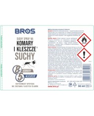 BROS - Skuteczny suchy spray na komary i kleszcze 2023