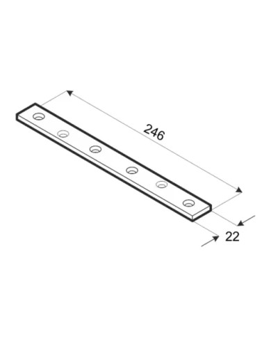 LW 250 Łącznik 246x22x2,0 - Wysokiej jakości elementy złączne LW 250 Łącznik 246x22x2,0 - Wysokiej jakości elementy złączne