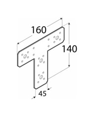 Łącznik 160x140x45x2,5 - Wysokiej jakości elementy złączne Łącznik 160x140x45x2,5 - Wysokiej jakości elementy złączne