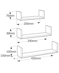 FUS 1 Półka dąb sonoma - Stylowe rozwiązanie do wnętrz FUS 1 Półka dąb sonoma - Stylowe rozwiązanie do wnętrz