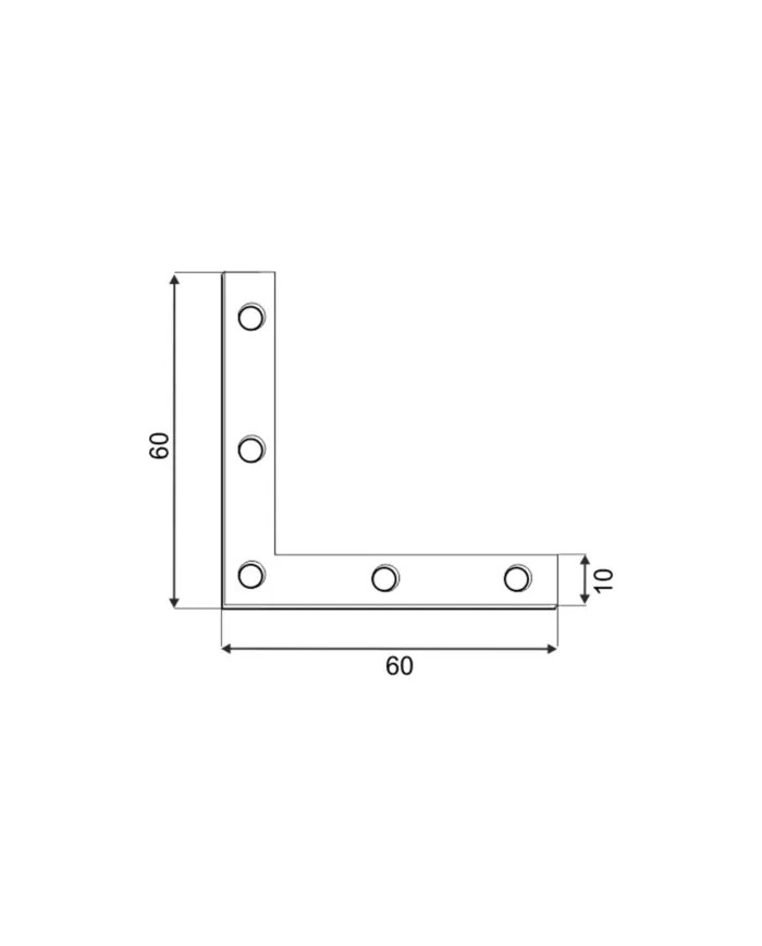 Narożnik 60x60x10x2,0 - Idealny wybór do Twojego projektu