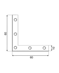 Narożnik 60x60x10x2,0 - Idealny wybór do Twojego projektu