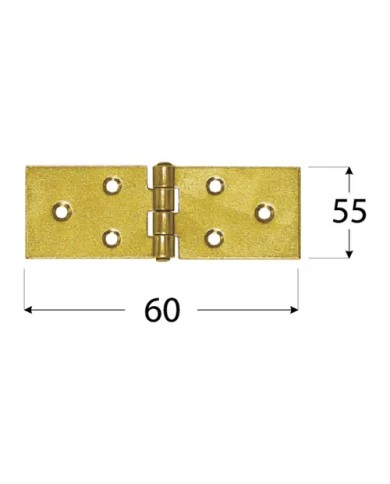 Zawias budowlany 60x55x2,5mm - 75 sztuk w opakowaniu Zawias budowlany 60x55x2,5mm - 75 sztuk w opakowaniu