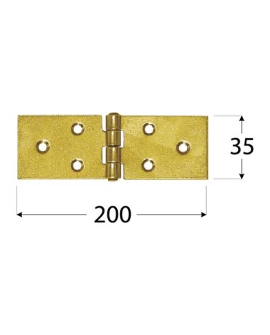 Zawias budowlany 200x35x1,5 mm Z 200 - Wysoka jakość i trwałość Zawias budowlany 200x35x1,5 mm Z 200 - Wysoka jakość i trwałość