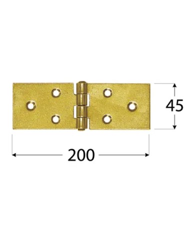 Zawias budowlany 200x45x1,5 mm - Wysoka jakość i trwałość Zawias budowlany 200x45x1,5 mm - Wysoka jakość i trwałość