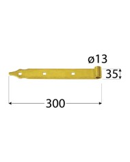 Zawias pasowy 300x35/4,0 fi 13 mm ZP 300 - Wysoka jakość i trwałość