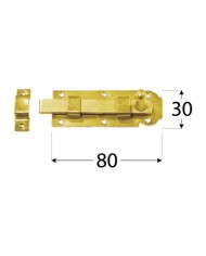 Zasuwka z ryglem płaskim 80x30 - Solidne zabezpieczenie drzwi Zasuwka z ryglem płaskim 80x30 - Solidne zabezpieczenie drzwi