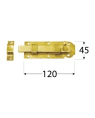 Zasuwka z ryglem płaskim 120x45 - Solidne zabezpieczenie drzwi Zasuwka z ryglem płaskim 120x45 - Solidne zabezpieczenie drzwi