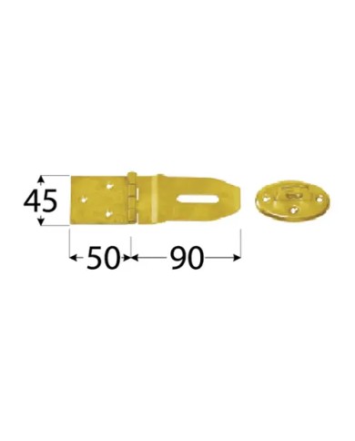 Zawias z zamknięciem 90x50x45 mm - Prosty i wytrzymały Zawias z zamknięciem 90x50x45 mm - Prosty i wytrzymały