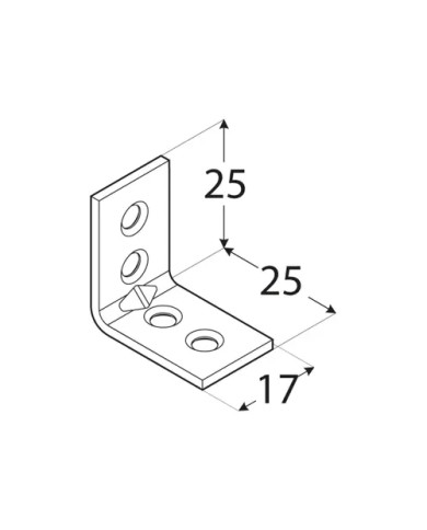 Kątownik 25x25x17,5 - Wysokiej jakości akcesoria budowlane Kątownik 25x25x17,5 - Wysokiej jakości akcesoria budowlane