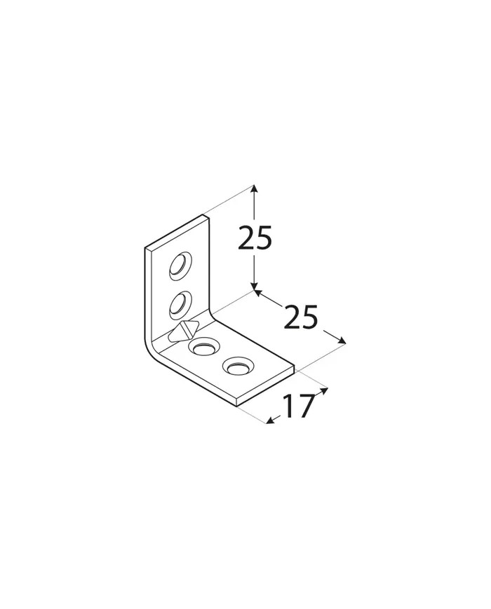 Kątownik 25x25x17,5 - Wysokiej jakości akcesoria budowlane Kątownik 25x25x17,5 - Wysokiej jakości akcesoria budowlane