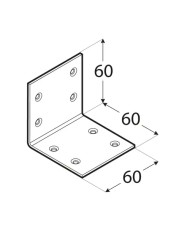 Kątownik szeroki 60x60x60 KS 3 - Wysoka jakość i trwałość Kątownik szeroki 60x60x60 KS 3 - Wysoka jakość i trwałość