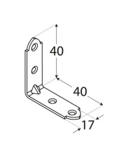 Kątownik 40x40x15x1,5 - Wytrzymałe Profile Metalowe Kątownik 40x40x15x1,5 - Wytrzymałe Profile Metalowe