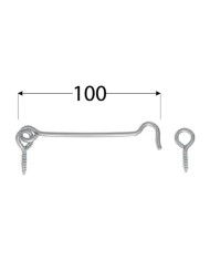Haczyk zamykający wkręcany 100mm ocynk - Wytrzymałość i jakość