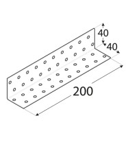 Kątownik montażowy 40x40x200 KM 15 - Solidne wsparcie w budowie