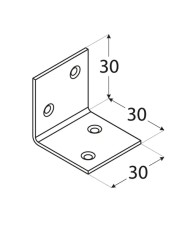 Kątownik szeroki 30x30x30 KSO1 - Wysoka jakość i trwałość Kątownik szeroki 30x30x30 KSO1 - Wysoka jakość i trwałość