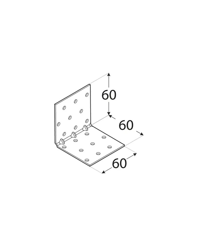 Kątownik montażowy 60x60x60 KMP 5 - Solidność i precyzja Kątownik montażowy 60x60x60 KMP 5 - Solidność i precyzja