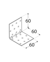 Kątownik montażowy 60x60x60 KMP 5 - Solidność i precyzja Kątownik montażowy 60x60x60 KMP 5 - Solidność i precyzja