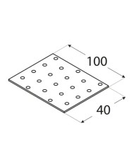 Płytka perforowana 40x100 PP 2 - Wysoka jakość i trwałość Płytka perforowana 40x100 PP 2 - Wysoka jakość i trwałość