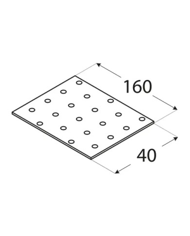 Płytka perforowana 40x160 PP 4 - Wysoka jakość i trwałość Płytka perforowana 40x160 PP 4 - Wysoka jakość i trwałość