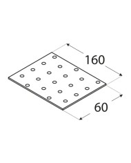 Płytka perforowana 60x160 PP 6 - Wysoka jakość i trwałość Płytka perforowana 60x160 PP 6 - Wysoka jakość i trwałość