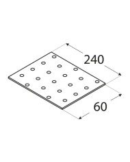Płytka perforowana 60x240 PP 8 - Wysoka jakość i trwałość Płytka perforowana 60x240 PP 8 - Wysoka jakość i trwałość