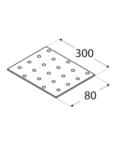 Płytka perforowana 80x300 PP 11 - Wysoka jakość i trwałość Płytka perforowana 80x300 PP 11 - Wysoka jakość i trwałość