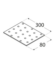 Płytka perforowana 80x300 PP 11 - Wysoka jakość i trwałość Płytka perforowana 80x300 PP 11 - Wysoka jakość i trwałość