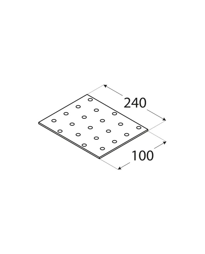 Płytka perforowana 100x240 mm PP 13 - Wysoka jakość i trwałość Płytka perforowana 100x240 mm PP 13 - Wysoka jakość i trwałość